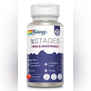New! Unopened! Solaray PMS & Menstrual her life STAGES - PMS Support